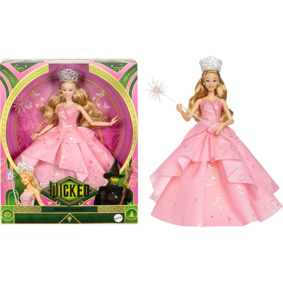 Muñeca de moda Mattel Universal Wicked Deluxe Glinda con Acc