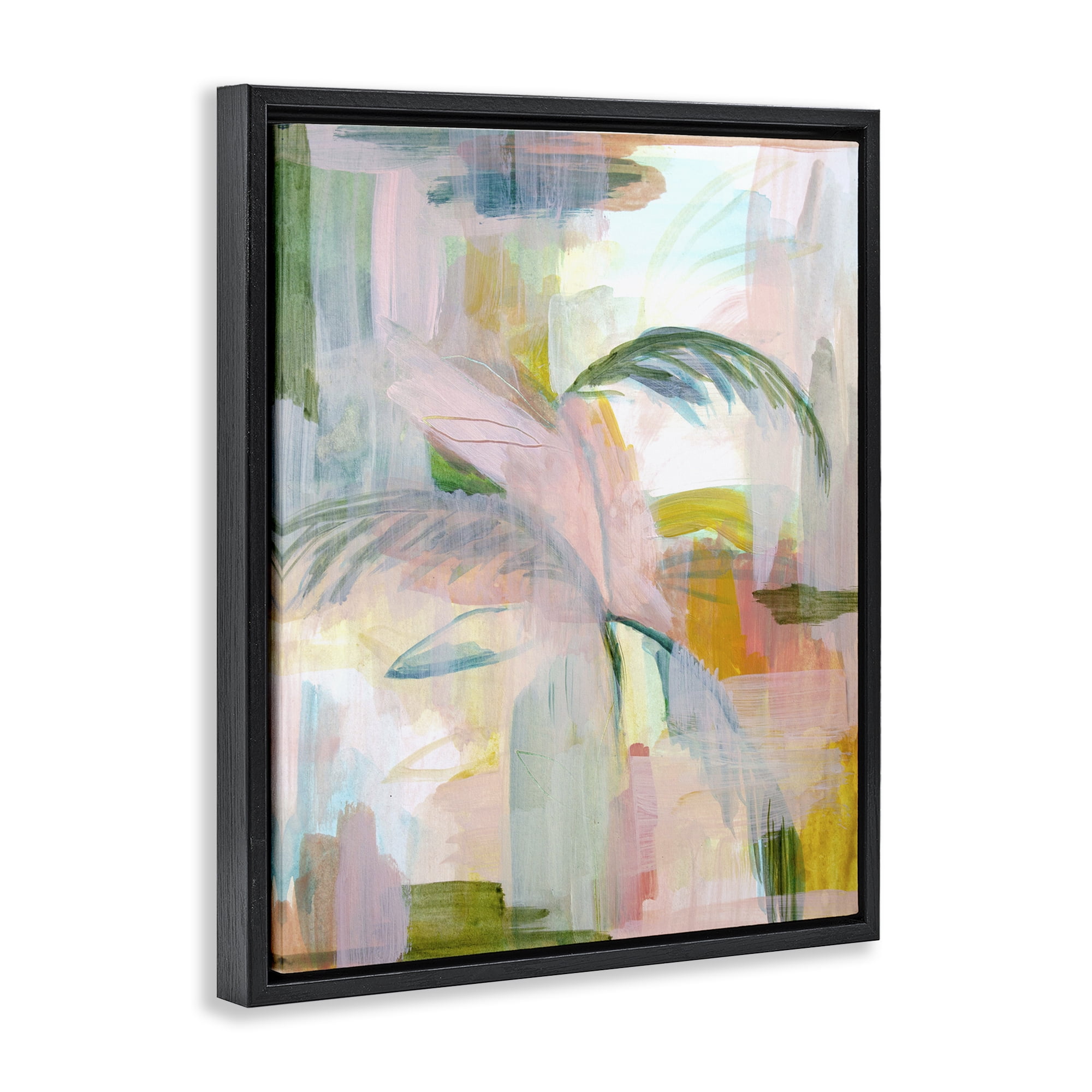 Stupell Industries Palm City Expression Black Framed Floater Canvas Wall Art, design by Gemma Bardot