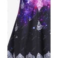 thumbnail image 4 of Vestido Casual Talla Extra Estampado Galaxia Rosegal  Vestidos casuales de talla grande, 4 of 5