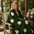 thumbnail image 4 of Roiihwy Christmas Throw Blanket for Couch, Holiday Christmas Santa Claus Flannel Fleece Blanket, Soft, Cozy, Plush, Warm Winter Cabin Christmas Decorations, 27X39In, B, 4 of 6