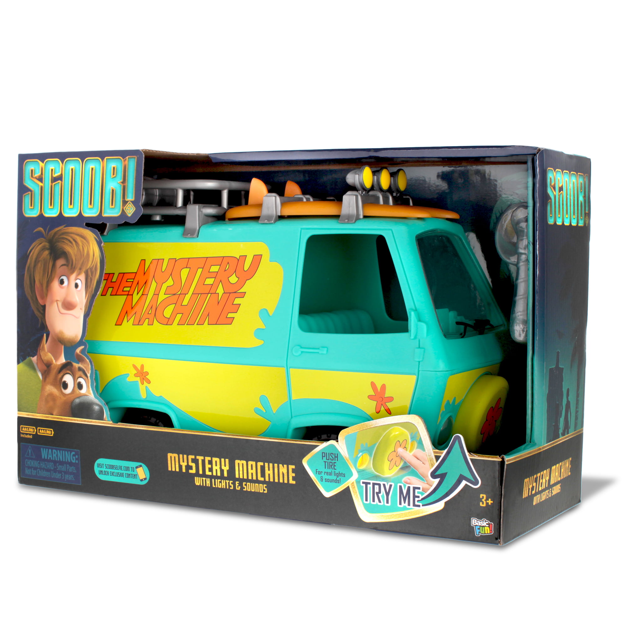 SCOOB Scooby-Doo Movie MYSTERY MACHINE Van With Lights & Sound Effects 2020 NEW