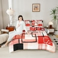 thumbnail image 4 of Castle Fairy Geometric Rectangle 2Pcs Bedding Comforter Set for Teenagers,Abstract Minimalist Twin Comforter Sets,Vintage Aesthetic Breathable Bedding Set,Microfiber Bedroom Decor, 4 of 8