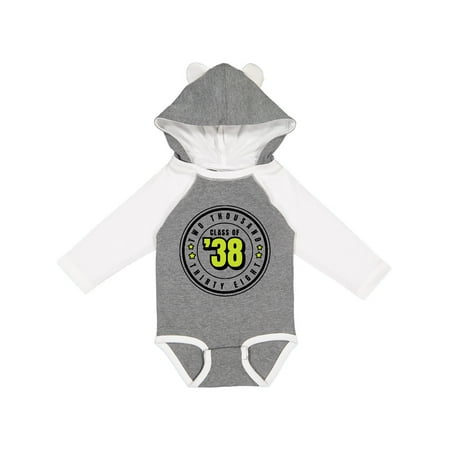 

Inktastic Class of 2038 in Black Circle with Stars Gift Baby Boy or Baby Girl Long Sleeve Bodysuit
