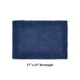 thumbnail image 3 of Better Trends 17" x 24" Premium Bathroom Rugs 100% Cotton Soft Reversible Tufted Bath Mat Water Absorbent Bath Rug Ideal for Bathroom Shower and Tub Use (Navy) Edge Collection, 3 of 4