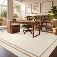 thumbnail image 5 of Garvee 9'x12' Modern Solid Area Rug Washable Line Edge Carpet, Non-Slip Low Pile Indoor Rug for Living Room Bedroom Home Decor, Beige, 5 of 8