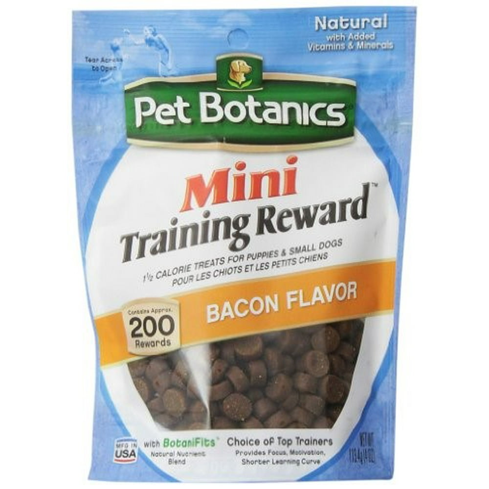 Pet Botanics Training Rewards Mini Bacon Dog Treats, 4 Oz