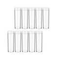 thumbnail image 1 of VONKY 10 Pcs Tubes Étui de Protection pour Collection avec Couvercle à Vis Transparent 27mm, 1 of 6