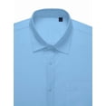 thumbnail image 6 of sogami Men's Breathable Linen Beach Shirt Short Sleeve Button Up Casual Shirt For Summer, 6 of 9