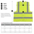 thumbnail image 2 of T-Sheng Chaleco De Seguridad Reflectante De Alta Visibilidad Para Hombres Y Mujeres Chaleco De Trabajo De Construcción Con Bolsillo Amarillo Fluorescente 2Xl, 2 of 5