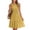 Earthy Yellow, variant on Women's Summer Casual Mini Sundress Sleeveless V Neck Solid A Line Dress with Pockets, S