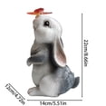 Solar Bunny Garden Statue Light Outdoor Decorative Lamp With LED Auto ...