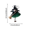 thumbnail image 2 of Halloween Witch Hanging Ornament Jingle Bell Dangling Feet Design Porch Wall Door Indoor Bedroom Party Decor Prop, 2 of 5