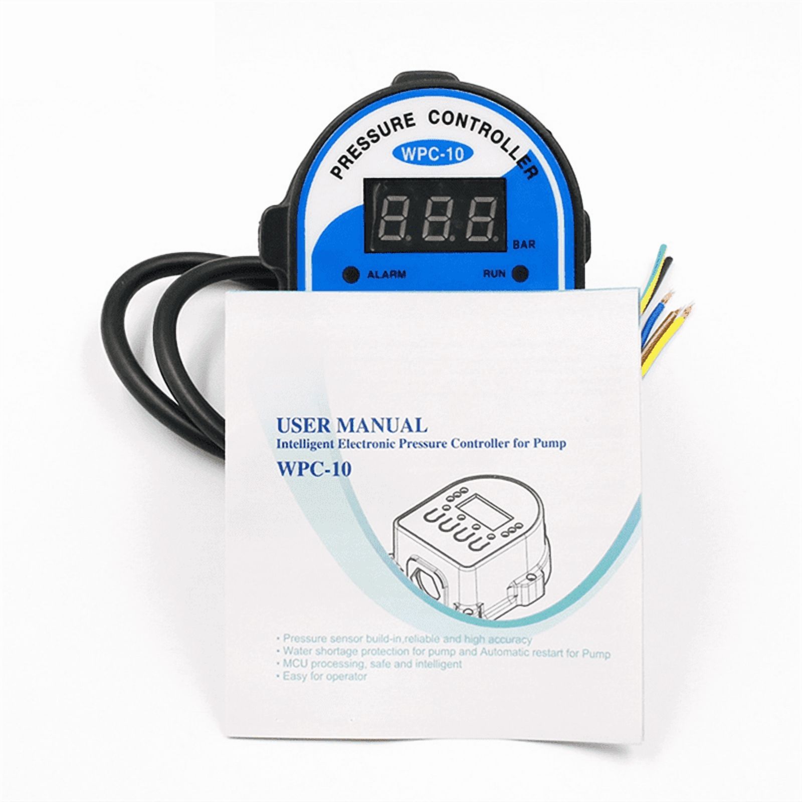 Pressure Switch Water Pressure Switch Regulator for Vacuum Pump High Pressure Pump Wpc 10 Water Pump Relay,1 x water pressure pump,As shown