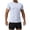 White, variant on Men's Camo Print Athletic T-Shirt, Quick Dry Short Sleeve Workout Top, Slim Fit Breathable Gym Running Shirt, M-3XL