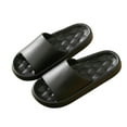 thumbnail image 4 of XUNKUSGA Pillow Slippers for Women Fashion Non-Slip Mens Slippers Lightweight Soft Open Toe Shower Shoes Classic Soild Color Couples Indoor and Outdoor Bathroom Slippers 5.5-10.5 Black, 4 of 4