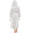thumbnail image 2 of Qarigey Albornoz de manga larga para mujer, pijama con capucha acogedor, dormitorio doméstico, ducha, baño, de Color sólido, ropa de dormir de Pijama Gris XXL Qarigey AP012924-16, 2 of 6