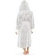 thumbnail image 2 of Qarigey Albornoz de manga larga para mujer, pijama con capucha acogedor, dormitorio doméstico, ducha, baño, de Color sólido, ropa de dormir de Pijama Gris XXL Qarigey AP012924-16, 2 of 6