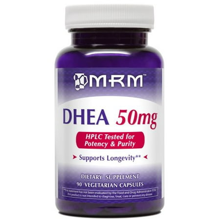 MRM micronisé 50 mg DHEA végétarienne caplets, les bouteilles 90-Count