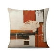 thumbnail image 2 of Set of 2 18x18 Orange Abstract Pillow Covers Modern Rust Art Painting Decorative Throw Pillowcases for Bed Couch Living Room Outdoor Car Home Décor, 2 of 7