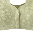 thumbnail image 4 of Fmbrln Womens Wireless Bra Plus Size Front Closure Floral Lace Padded Bras Side Support Seamless Wide Strap Comfy Bralette for All Day Wear Green 4XL, 4 of 4