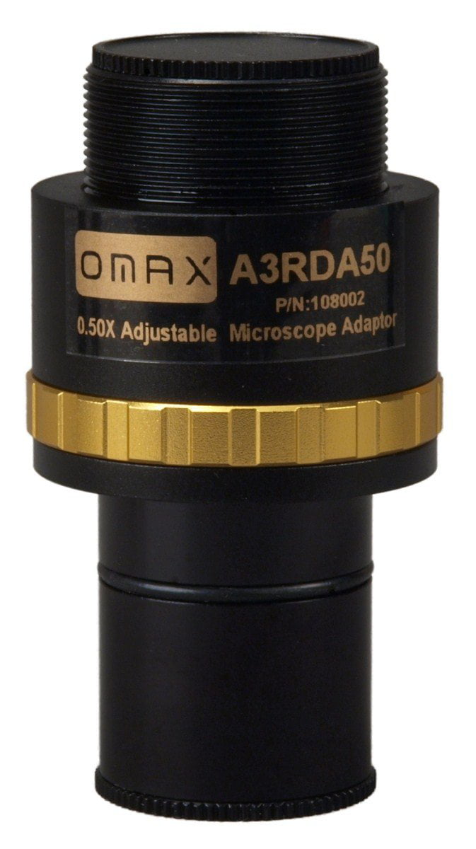 OMAX 0.5X Adjustable Reduction Lens for Microscope Camera 