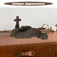 thumbnail image 2 of HOMEMAXS The Empty Tombs Easter Scene and Cross Decor Religious Home Decoration Wood Black 6.5x4.3x2.8 Inches, 2 of 7