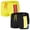 2Pack:Yellow+Black, variant on Men's Boxer Briefs Low Rise Swim Trunks with Contoured Pouch, Black, 1-Pack, M