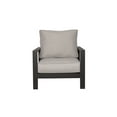 thumbnail image 2 of Atlantis Aluminum Frame Sofa and Club Chair Set in Brown/Silver Cushion, 2 of 7