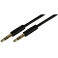 thumbnail image 1 of PRO SIGNAL - Slim 3.5mm Stereo Jack Plug to Plug Lead, 1m Black, 1 of 1