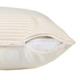 thumbnail image 6 of Ox Bay Hampton Set of 2 Striped 20" x 20" Beige/White Cotton Adult Decorative Throw Pillows, 6 of 10