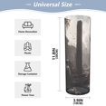 thumbnail image 2 of Clear Flower Vase Centerpieces Plastic Cylindrical Vases Home Wedding Decor 4"x12" Ancient Ruins, 2 of 6