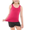 thumbnail image 5 of qucoqpe 5-Pack Toddler Girls Basic Racerback Tank Tops Lightweight Versatile Solid Comfy Sleeveless Breathable Athletic Undershirts 5PC for 1-13 Years Kids, 5 of 7