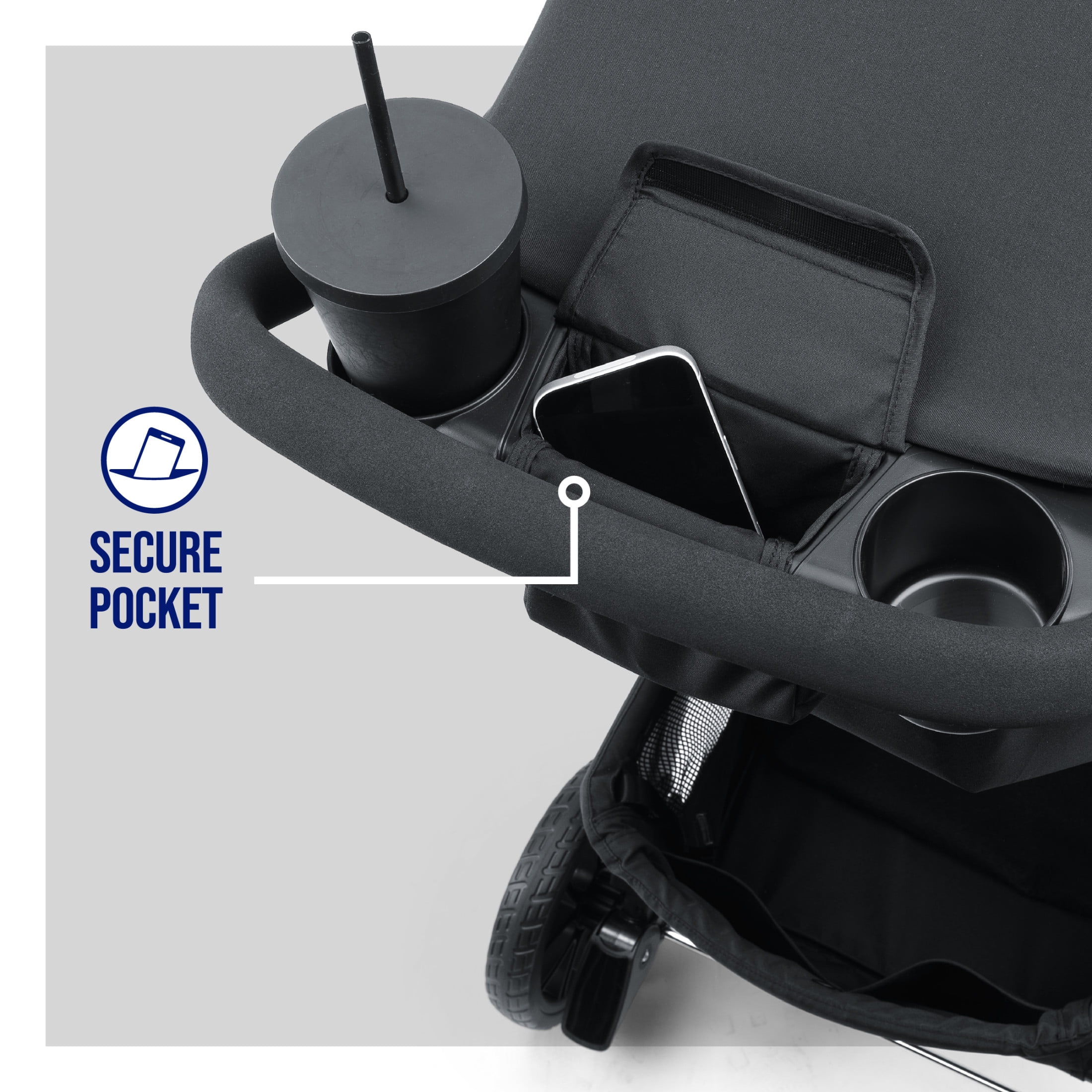 Chicco Bravino™ Lightweight Stroller, One-Hand Quick Fold, 3-Position Recline, Accepts Chicco Infant Car Seats  - Ravine (Black)