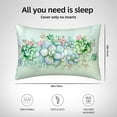 thumbnail image 6 of Easygdp Succulent Pillowcase 20×30 inches, Throw Pillowcase with Invisible Zipper for Bedroom, Sofa, Office, 6 of 8