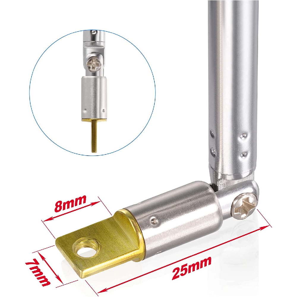 VooGenzek 4 Pièces 60cm 4 Sections Antenne Télescopique, Antenne