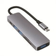 thumbnail image 3 of Sidaley 6 en 1 USB C Hub Cables Conector Herramienta Accesorio de conexión Multi Ranura Splitter Equipo Computadora Lector de tarjetas Relojes inteligentes, 3 of 6