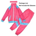 thumbnail image 4 of 80s Tracksuit Hip Hop Costume for Kids Halloween Retro Sportswear Cosplay Outfits, 4 of 7