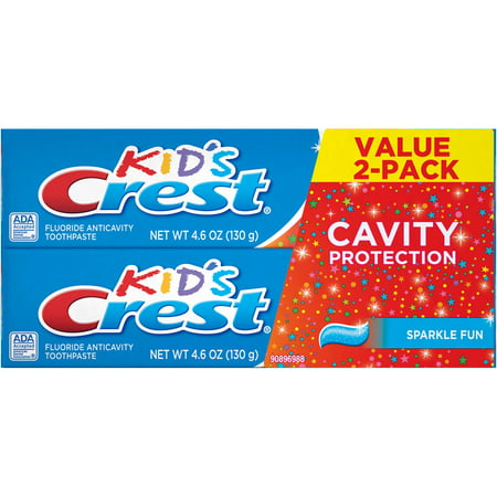 Crest Protection Cavity Kid Dentifrice, 4.6 oz, (pack de 2)