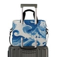 thumbnail image 2 of 16" Laptop Briefcase for Work Travel Laptop Shoulder Bag Carrying Handbag Laptop Case Indigo Blue Tie-dye Pattern, 2 of 8