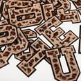 thumbnail image 3 of unbranded 26Ud Letras Para Planchar En Tela Parches Bordados Color Marrón Claro Para Ropa Y Mochilas, 3 of 6