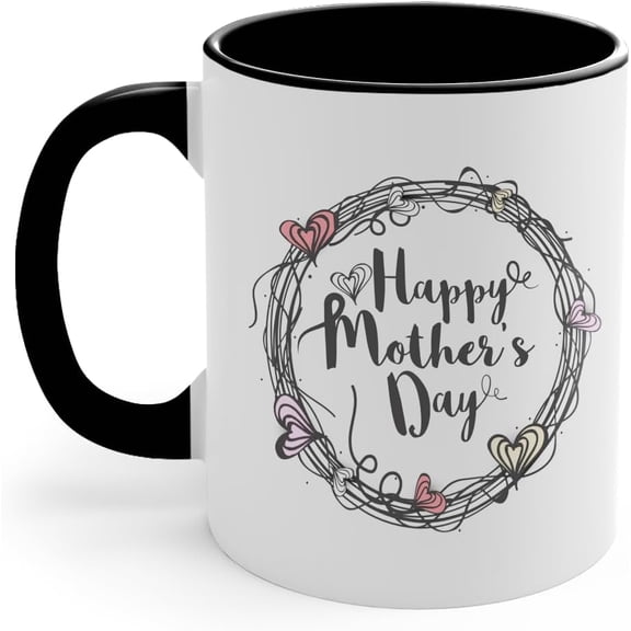 Flowers for Mother's Day Coffee Mug,Mothers Day Gifts Coffee Cup for Women, Mother, Grandmother, Parent, Gift for Christmas, Birthday, Thanksgiving (White)