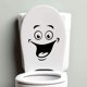 thumbnail image 2 of Sonrisa divertida pegatina para pared de baño decoración del hogar papel tapiz de cocina decoración para sala de estar decoración de pared decoración para sala de estar decoración de pared, 2 of 5