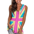 thumbnail image 2 of Women's Summer Tank Tops V Neck Sleeveless Loose Fit Solid Cami Shirts Beach Vacation Outfits Casual Flowy Trendy Clothes, 2 of 4
