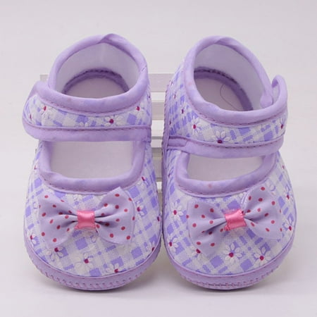 

Lovebay Baby Girls Cotton Cloth Shoes Daisy Flower Anti-slip Soft Sole Prewalker Crib Shoes