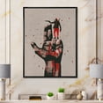 thumbnail image 2 of Designart 'Gun Hand Sign With Man Shooting Gun' Modern Framed Canvas Wall Art Print, 2 of 5