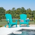 thumbnail image 3 of Amish-Made HDPE Poly Fanback Adirondack Chair, Amish Made in USA (Weatherwood), 3 of 9