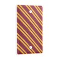 thumbnail image 2 of Yayeee Blank Wall Plate Cover 1-Gang 4.5"x2.7" Home Unused Decorative Outlet, Red Stripes Pattern, 2 of 7