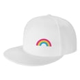 thumbnail image 1 of ZICANCN Rainbow Pansexual Lgbtq Pride Baseball Caps, Trucker Hats for Men And Women, Adjustable Breathable Flat Caps, White, 1 of 8