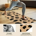 thumbnail image 4 of Brown and Black Of Leopard Print Hot Yoga Mat Towel Non Slip for Hot Yoga - Quick-Drying Yoga Mat Cover with 4 Corner Pockets with Travel Bag - Hot Yoga Towel Non Slip 70"x26", 4 of 6