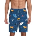 thumbnail image 1 of Fotbe Colorful Ocean Shark Pantalones Cortos de Pijama para Hombre, Ropa de Dormir, Pantalones de Pijama Cortos para Hombre-Medium, 1 of 6
